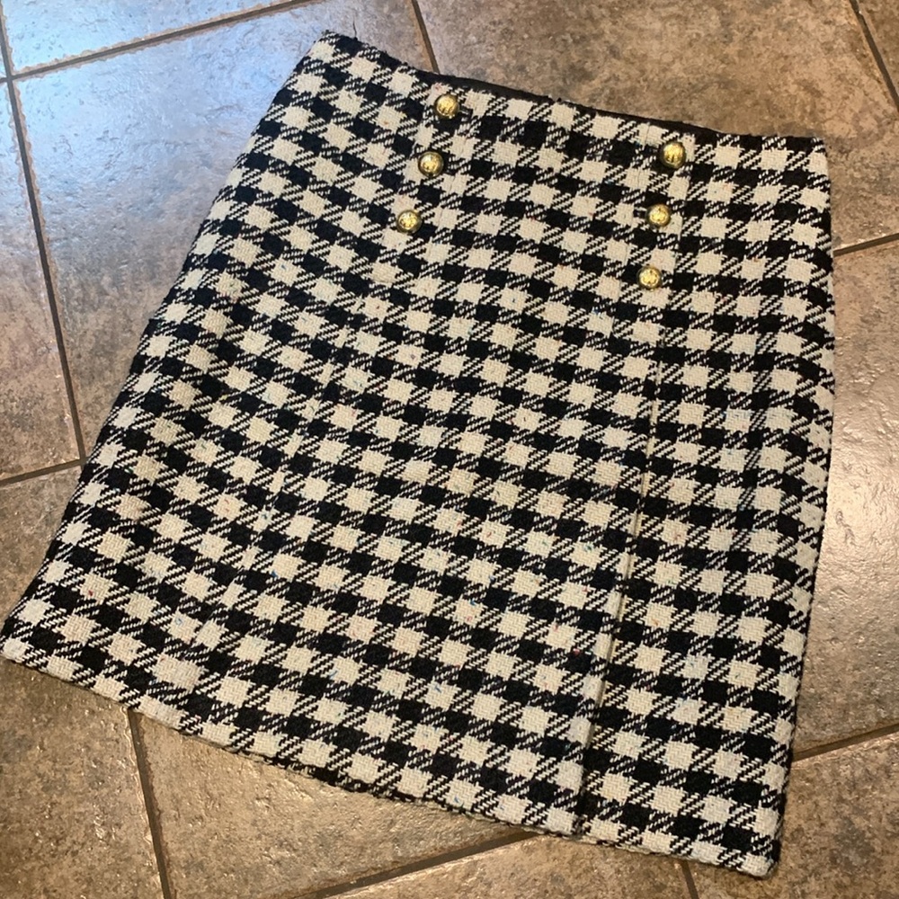 Talbots Tweed 2 Pleat skirt size 8